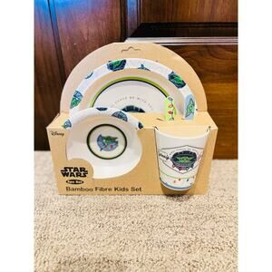 Yoda Star Wars Kids Christmas Bamboo Dishware Set